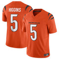 TruscC.Bengals #5 Tee Higgins Orange Vapor Untouchable Limited Jersey American Stitched  Jerseys