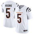 Trusc C.Bengals #5 Tee Higgins White Vapor Untouchable Limited Jersey American Stitched Jerseys