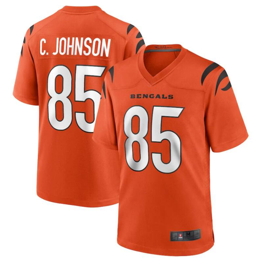 Trusc C.Bengals #85 Chad Johnson Orange Retired Player Alternate Game Jersey American Stitched Jerseys