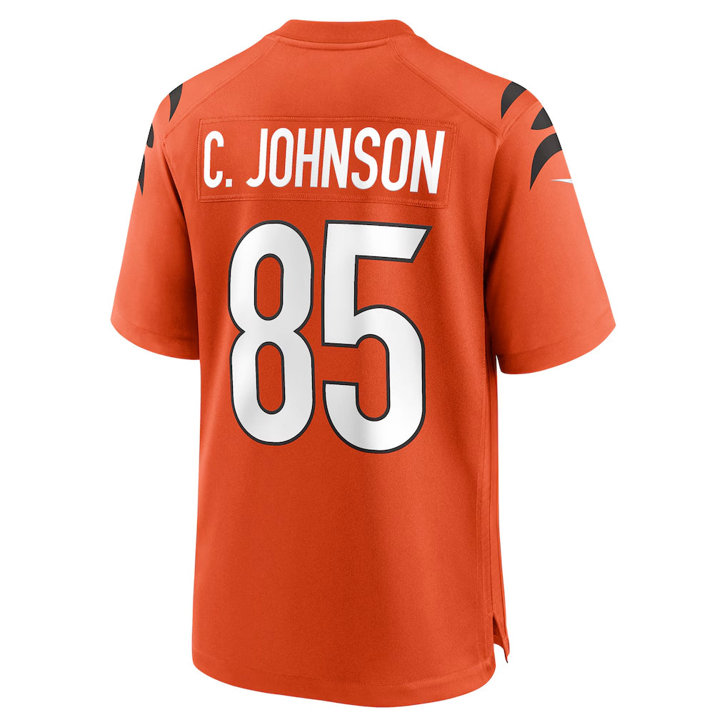 Trusc C.Bengals #85 Chad Johnson Player Orange Home Game Stitched Jerseys