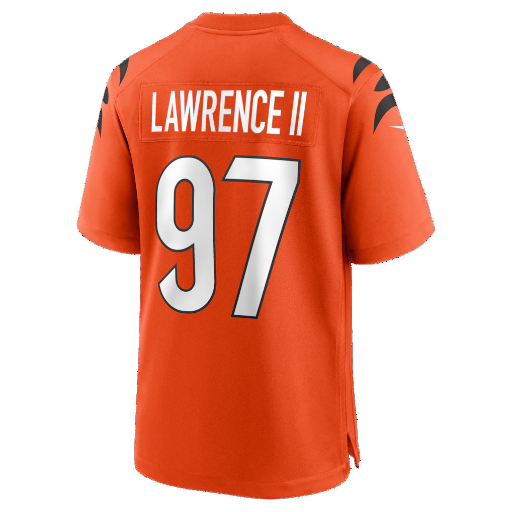 Trusc C.Bengals #97 Dexter Lawrence II Orange Game Stitched Jerseys