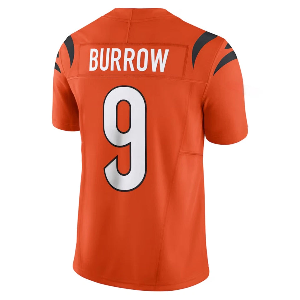 Trusc C.Bengals #9 Joe Burrow Player Orange Vapor F.U.S.E. Limited Stitched Jerseys
