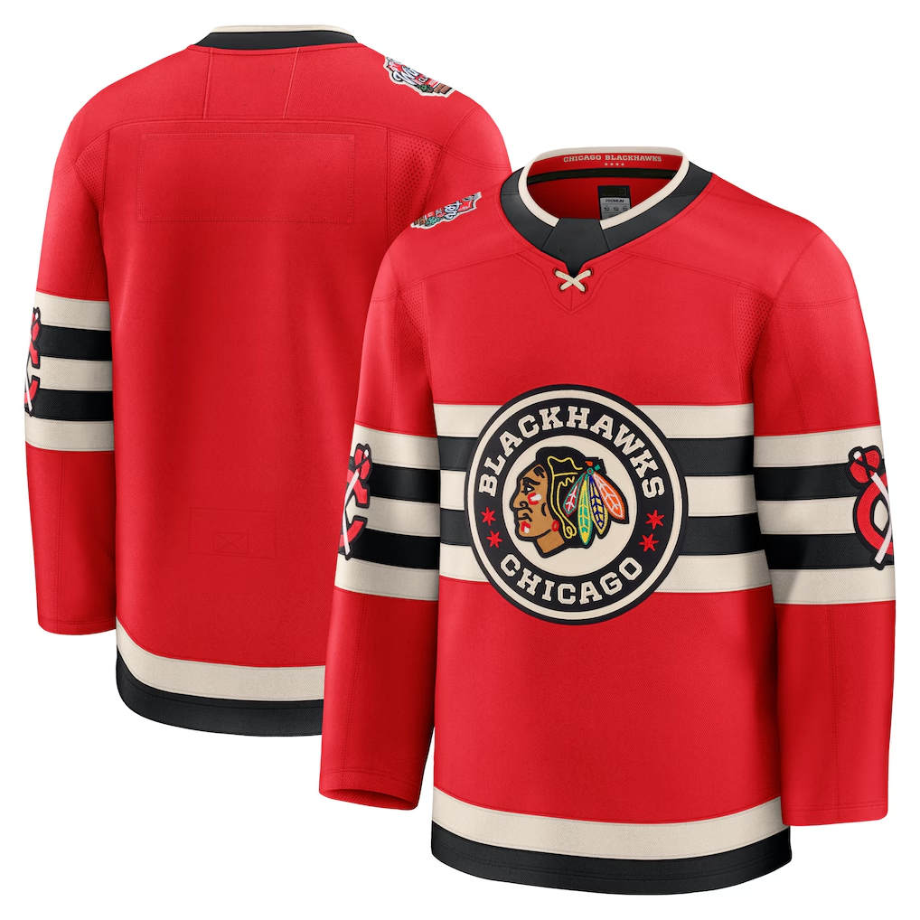 Trusc C.Blackhawks Red 2025 Winter Classic Premium Jerseys