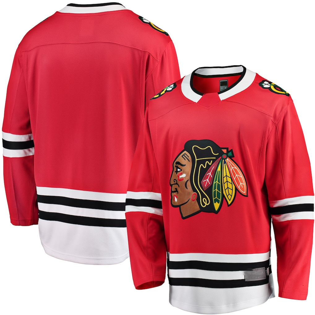 Trusc C.Blackhawks Red Breakaway Home Jerseys