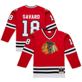 Trusc C.Blackhawks #18 Denis Savard Scarlet 1980-81 Power Play Jerseys
