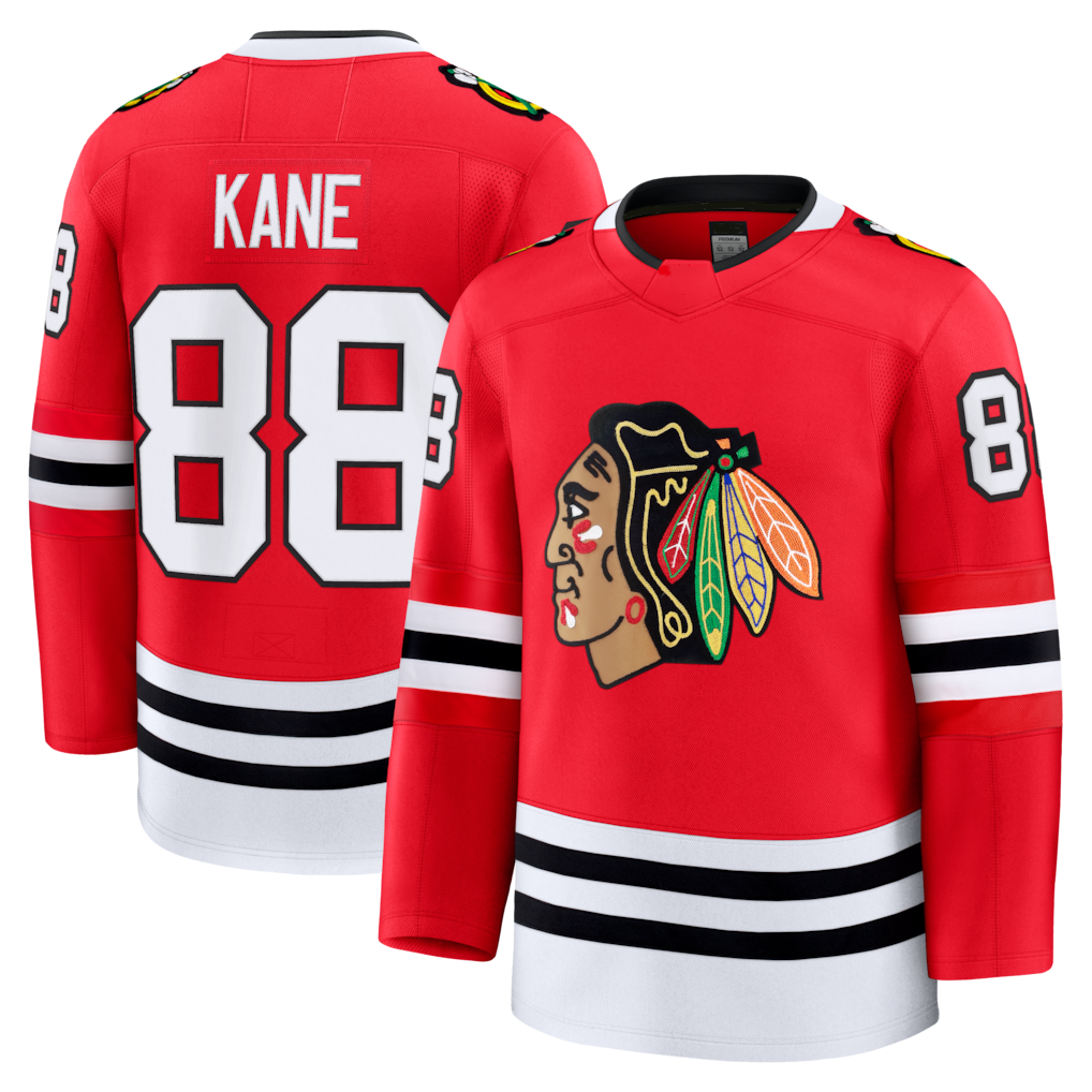 Trusc C.Blackhawks #88 Patrick Kane Red Premium Jerseys