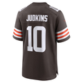 Trusc C.Browns #10 Quinshon Judkins Brown 2025 Draft Game Stitched Jerseys