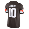 Trusc C.Browns #10 Quinshon Judkins Brown Team Vapor F.U.S.E. Stitched Limited Jerseys