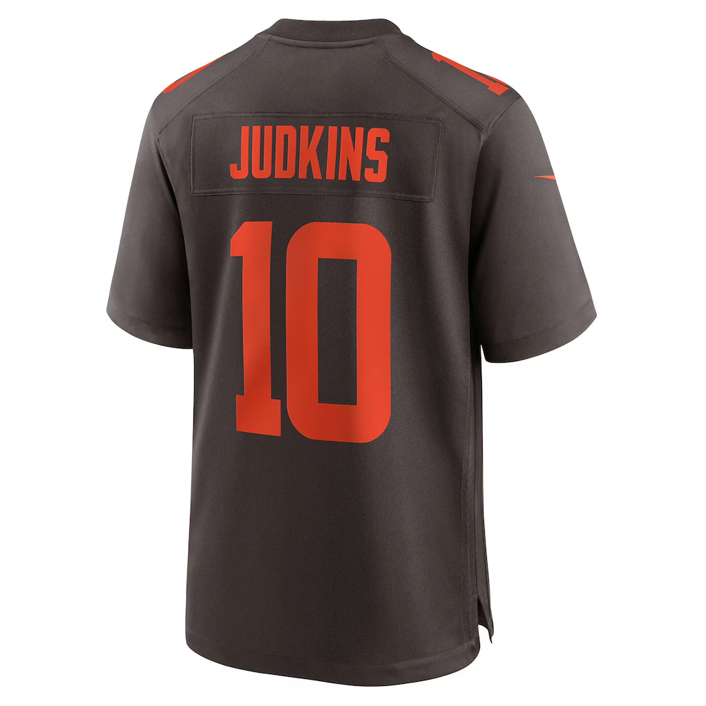 Trusc C.Browns #10 Quinshon Judkins Player Brown Game Stitched Jerseys