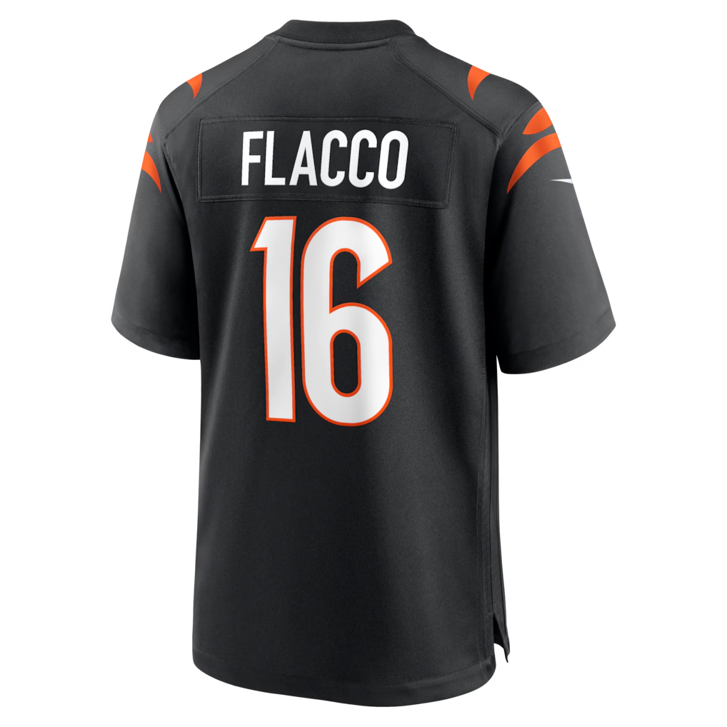 Trusc C.Bengals #16 Bengals Joe Flacco Black Team Game Stitched Jerseys