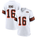 Trusc C.Browns #16 Isaiah Bond Player 1946 Collection Alternate White Stitched Jerseys