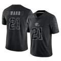 Trusc C.Browns #21 Denzel Ward Player Black RFLCTV Limited Football Jerseys