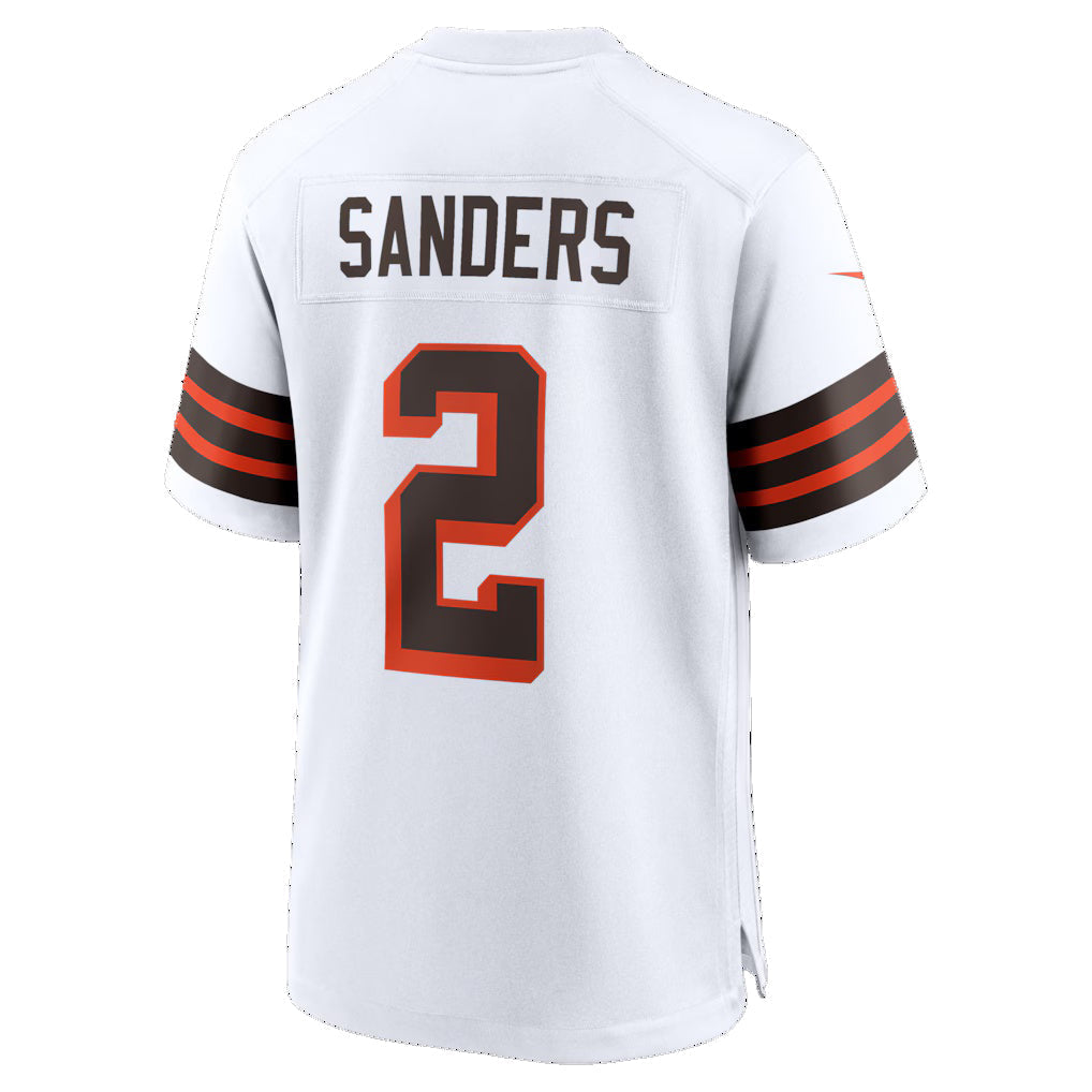 Trusc C.Browns #2 Shedeur Sanders White Alternate Game Stitched Jerseys