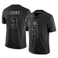 TruscC.Browns #3 Jerry Jeudy Player Black RFLCTV Limited Stitched Jerseys