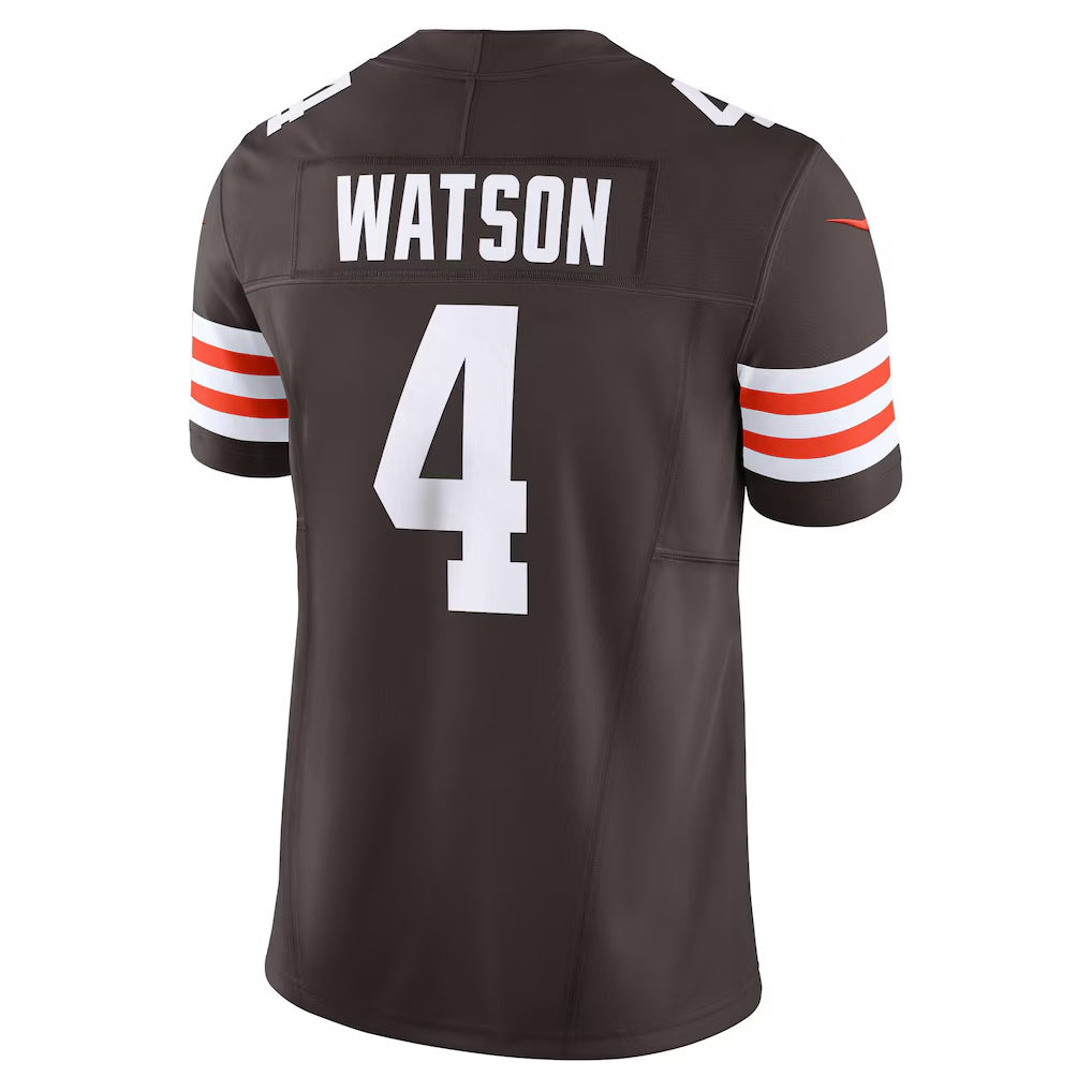 Trusc C.Browns #4 Deshaun Watson Brown Vapor F.U.S.E. Limited Stitched Jerseys