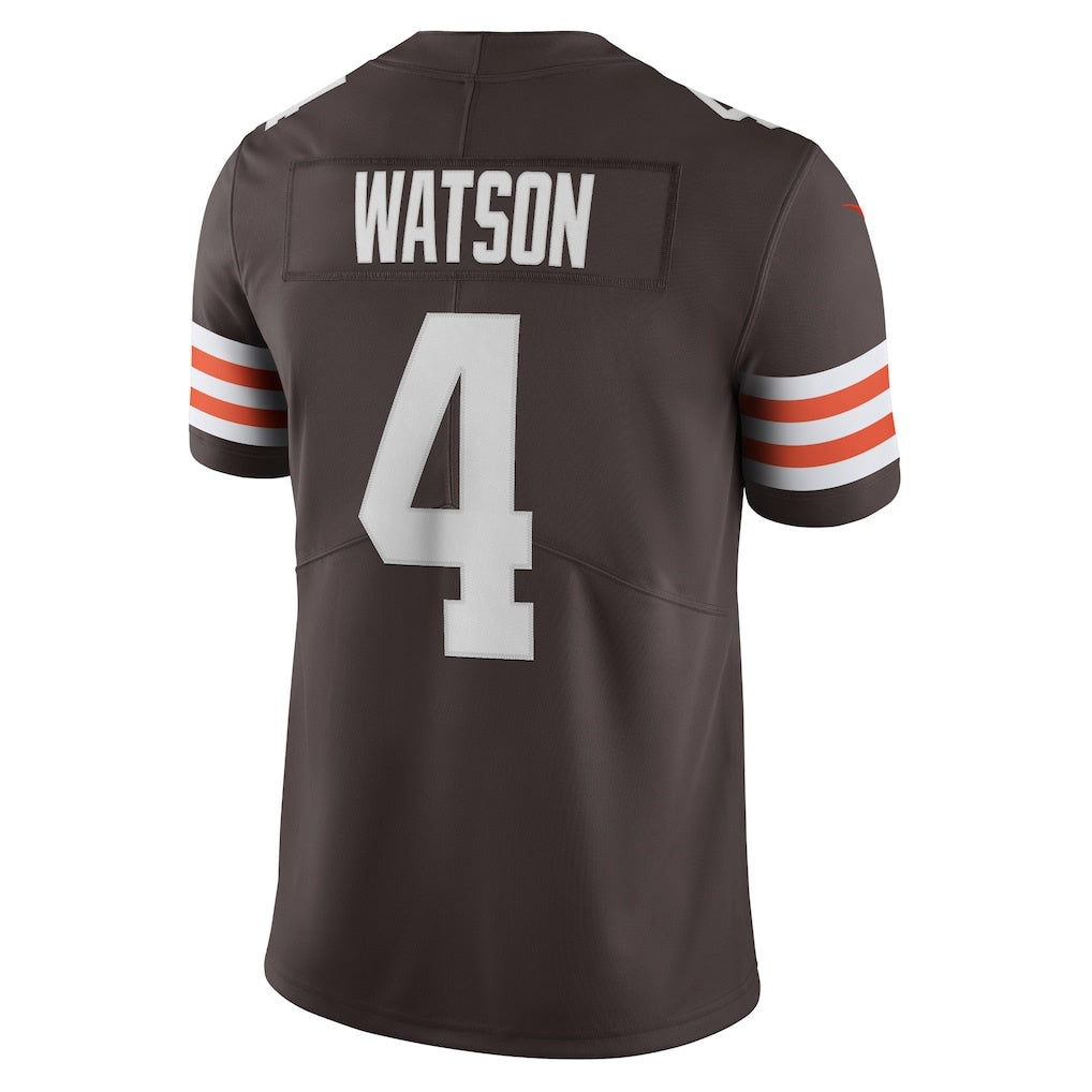 Trusc C.Browns #4 Deshaun Watson Brown Vapor Limited Stitched Jerseys