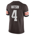 Trusc C.Browns #4 Deshaun Watson Brown Vapor Limited Stitched Jerseys