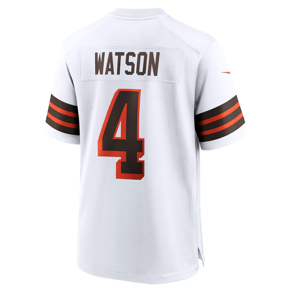 Trusc C.Browns #4 Deshaun Watson White Alternate Game Stitched Jerseys