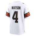 Trusc C.Browns #4 Deshaun Watson White Game Stitched Jerseys