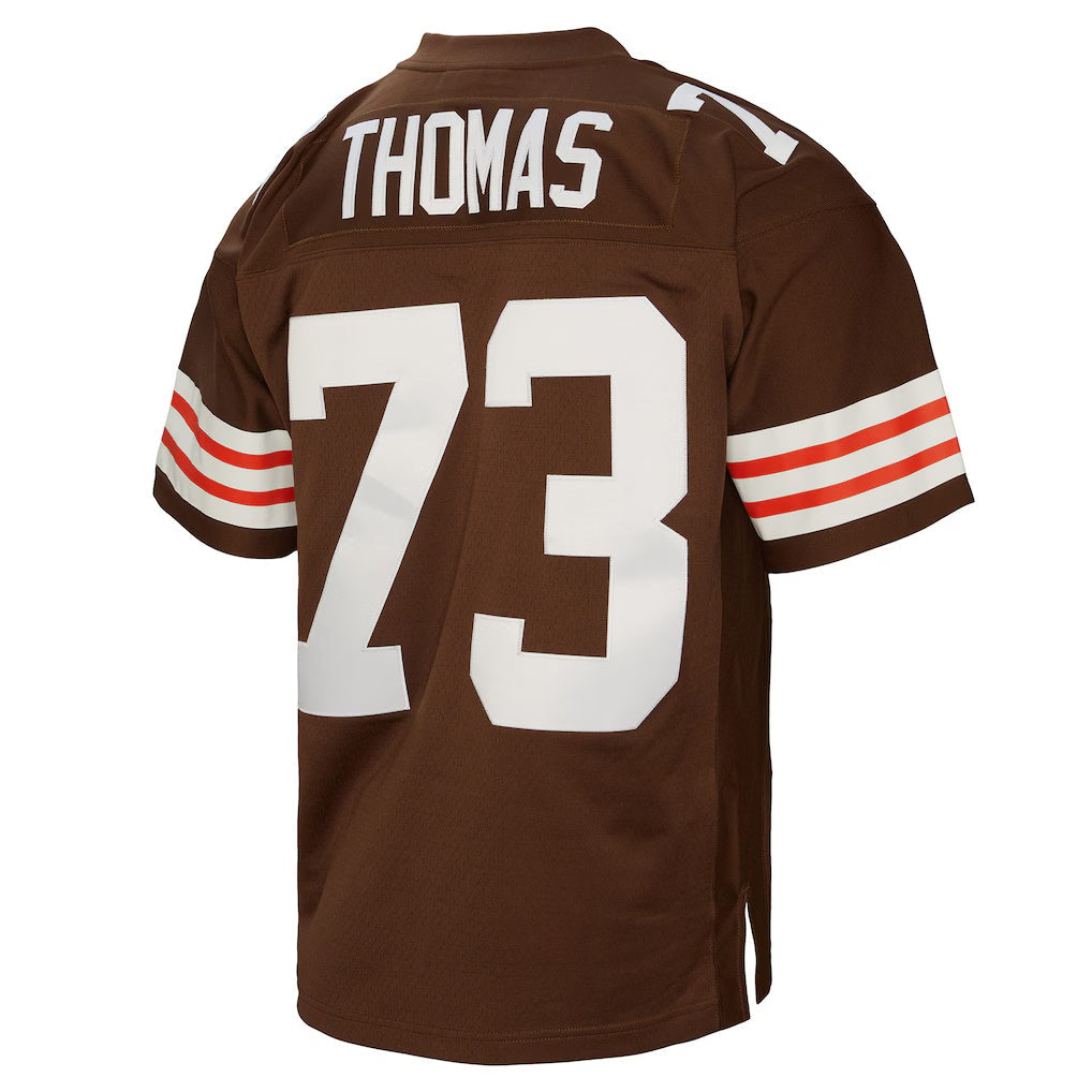 Trusc C.Browns #73 Joe Thomas Mitchell & Ness Brown Legacy Replica Stitched Jerseys