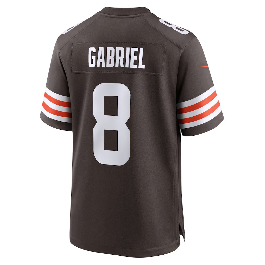 Trusc C.Browns #8 Dillon Gabriel Player Brown Home Game Stitched Jerseys