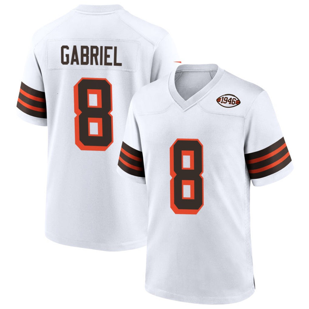 Trusc C.Browns #8 Dillon Gabriel Player White 1946 Collection Alternate Stitched Jerseys