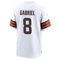 Trusc C.Browns #8 Dillon Gabriel Player White Home Game Stitched Jerseys