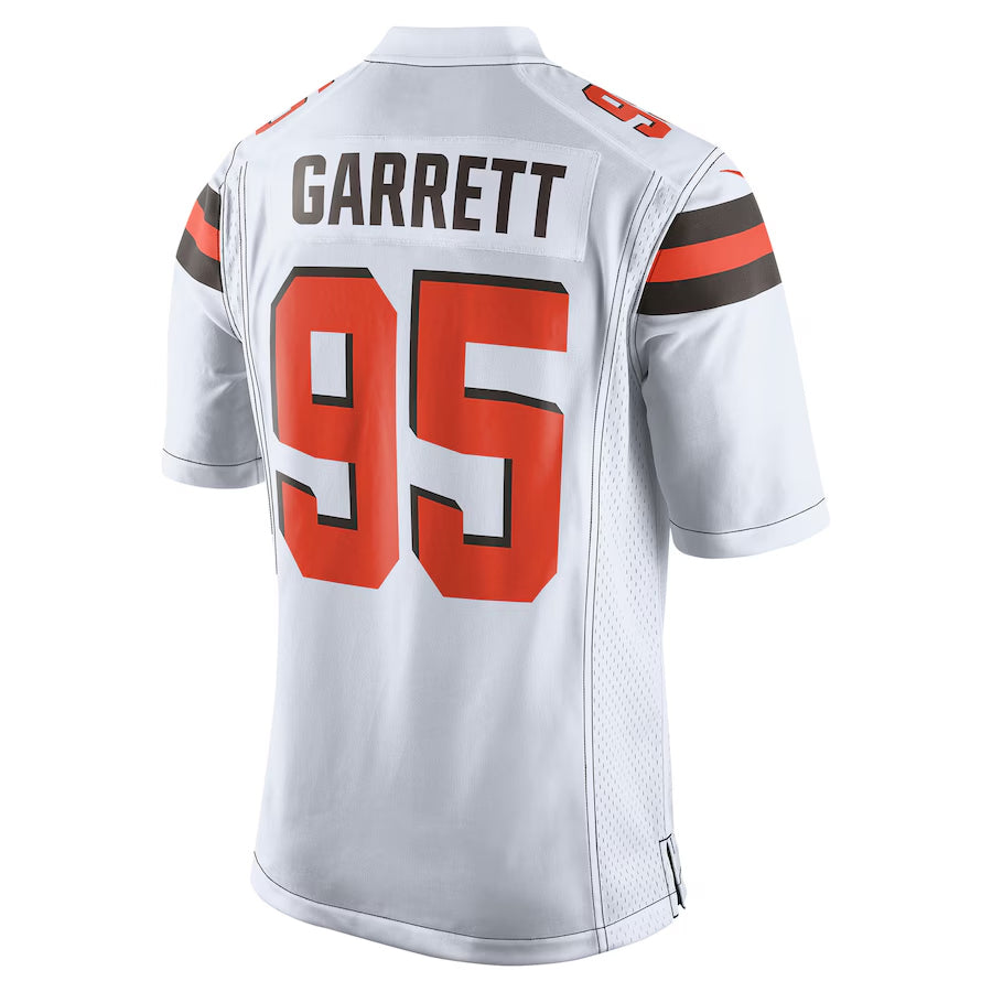 Trusc C.Browns #95 Myles Garrett Player White Game Stitched Jerseys