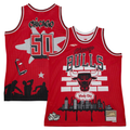 Trusc C.Bulls Mitchell & Ness x Tats Cru Red Hardwood Classics Fashion Jerseys
