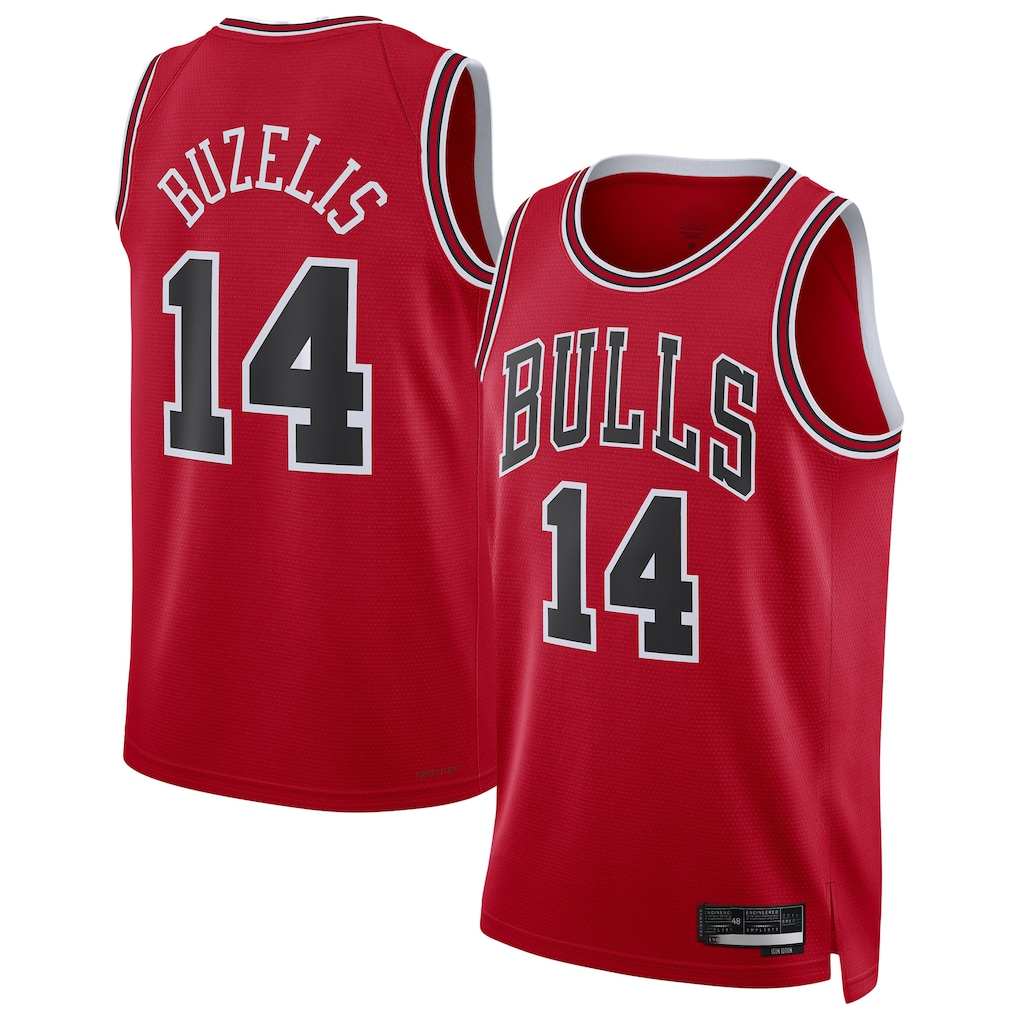 Trusc C.Bulls #14 Matas Buzelis Red Swingman Player Jerseys - Icon Edition