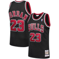 Trusc C.Bulls #23 Michael Jordan Mitchell & Ness Black 1997-98 Hardwood Classics Authentic Jerseys