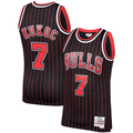 Trusc C.Bulls #7 Toni Kukoc Mitchell & Ness Black 1995-96 Hardwood Classics Swingman Jerseys