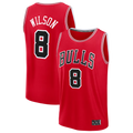 Trusc C.Bulls #8 Caleb Wilson Red 2026 Draft First Round Pick Fast Break Jerseys - Icon Edition