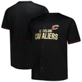 Trusc C.Cavaliers Black Big & Tall Pop Full-Button Jerseys