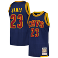 Trusc C.Cavaliers #23 LeBron James Mitchell & Ness Navy 201516 Hardwood Classics Authentic Jerseys
