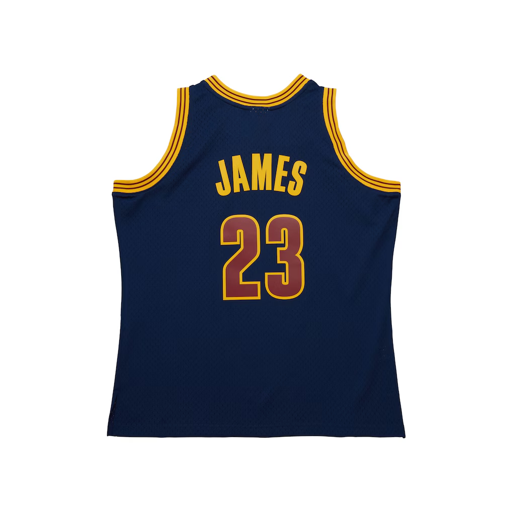 Trusc C.Cavaliers #23 LeBron James Mitchell & Ness Navy Big & Tall Hardwood Classics 2008-09 Swingman Jerseys