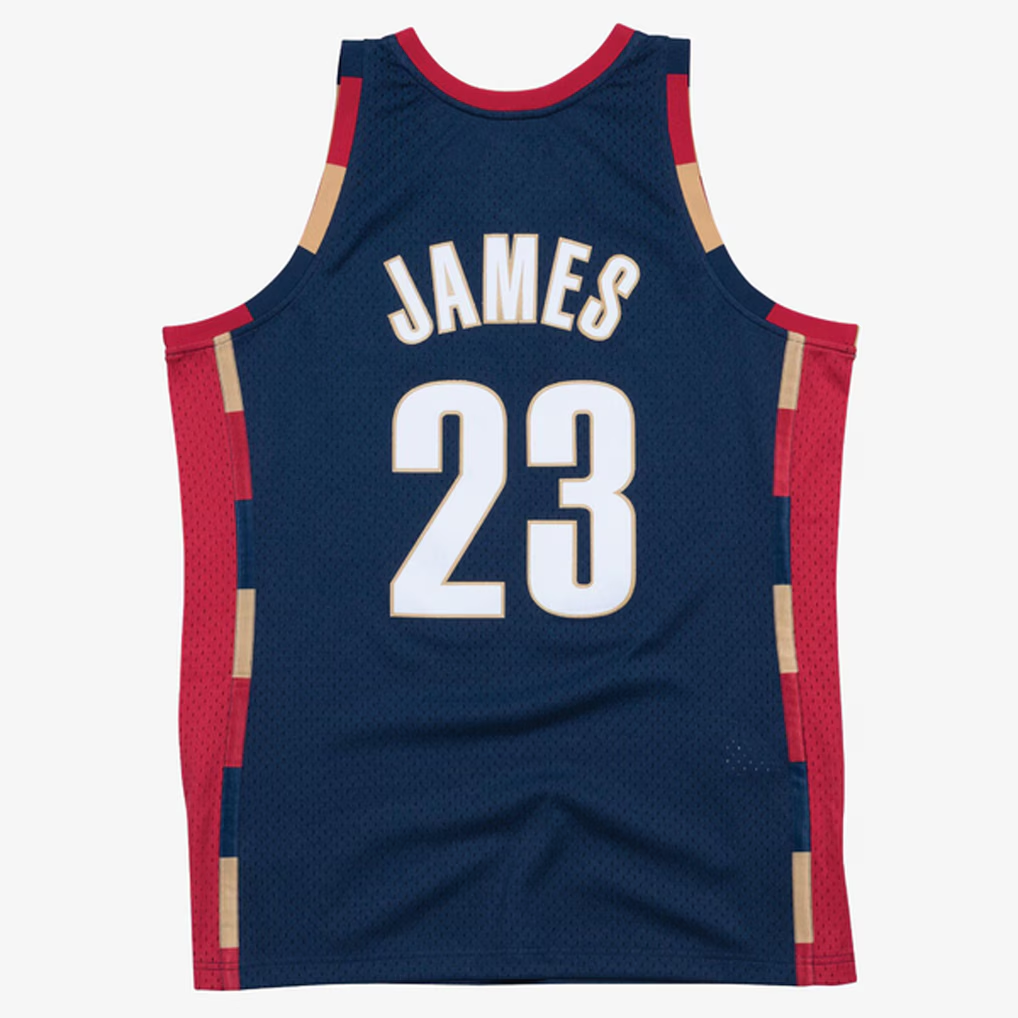 Trusc C.Cavaliers #23 LeBron James Mitchell & Ness Navy Hardwood Classics Swingman Jerseys