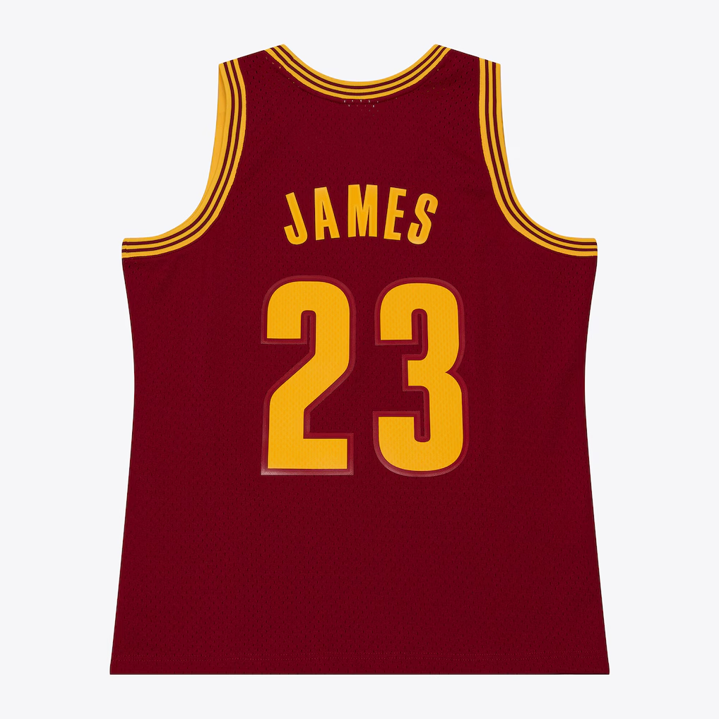 Trusc C.Cavaliers #23 LeBron James Mitchell & Ness Wine 2015-16 Swingman Jerseys