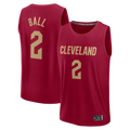 Trusc C.Cavaliers #2 Lonzo Ball Wine Fast Break Replica Jerseys - Icon Edition