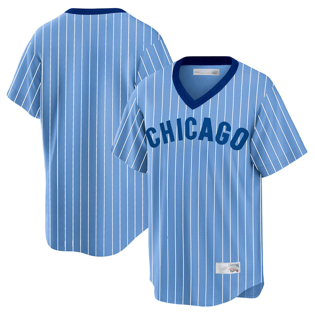 Trusc C.Cubs Blue T-shirt Cooperstown Collection Limited Blank Player Stitched Jerseys