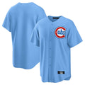 Trusc C.Cubs Light Blue Home Game Blank Player Stitched Jerseys
