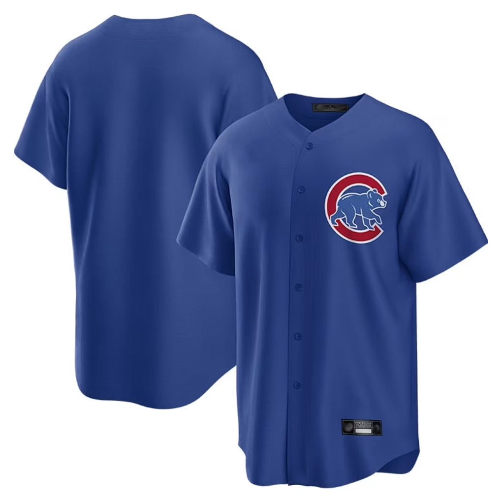 Trusc C.Cubs Royal Home Game Blank Player Stitched Jerseys