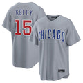Trusc C.Cubs #15 Carson Kelly Player Gray Home Game Stitched Jerseys