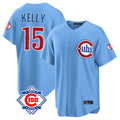 Trusc C.Cubs #15 Carson Kelly Player Light Blue 150th Anniversary Home Game Stitched Jerseys