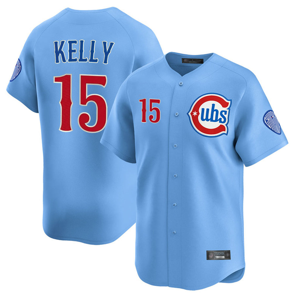 Trusc C.Cubs #15 Carson Kelly Player Light Blue Limited Home Stitched Jerseys