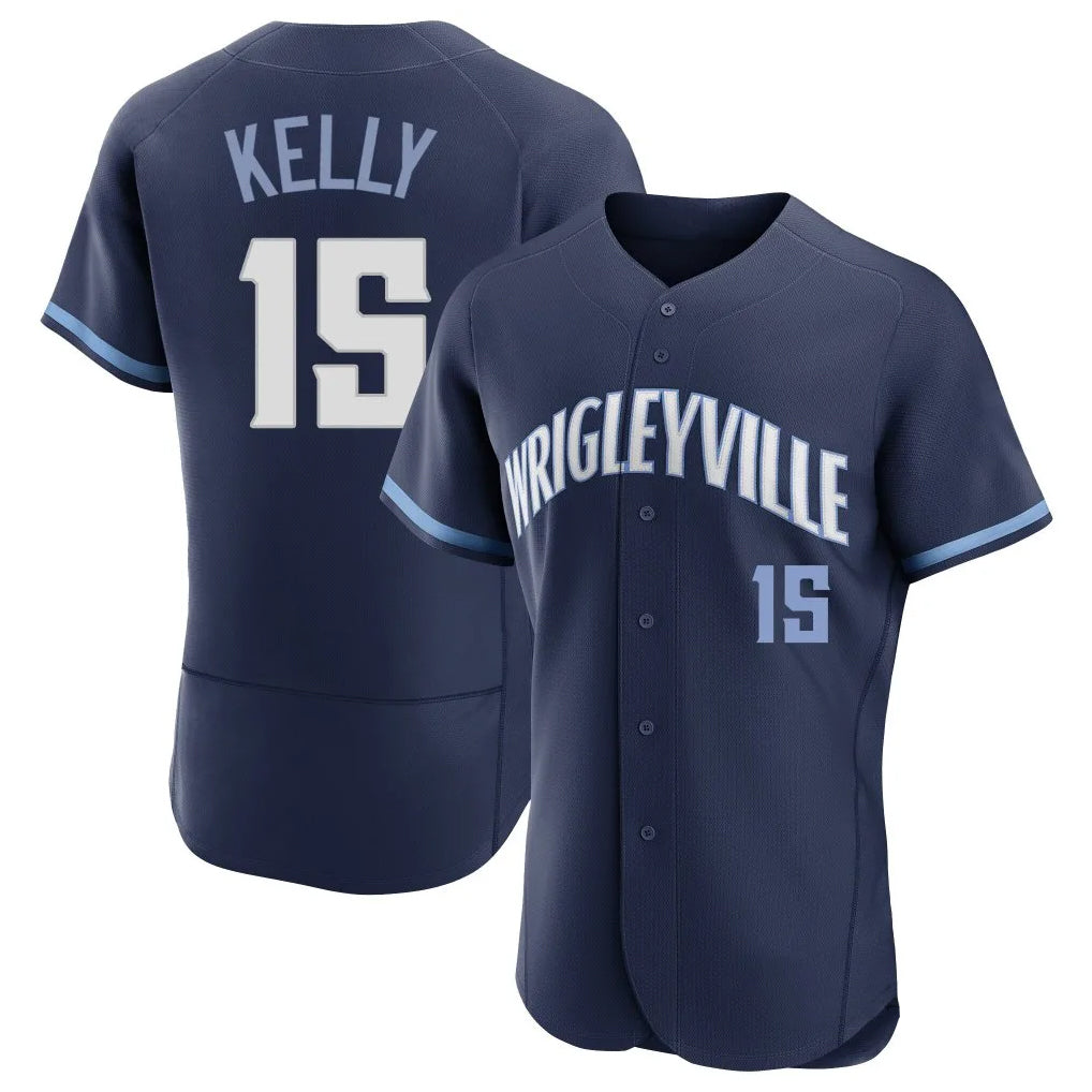 Trusc C.Cubs #15 Carson Kelly Player Navy City Connect Limited Elite Home Stitched Jerseys