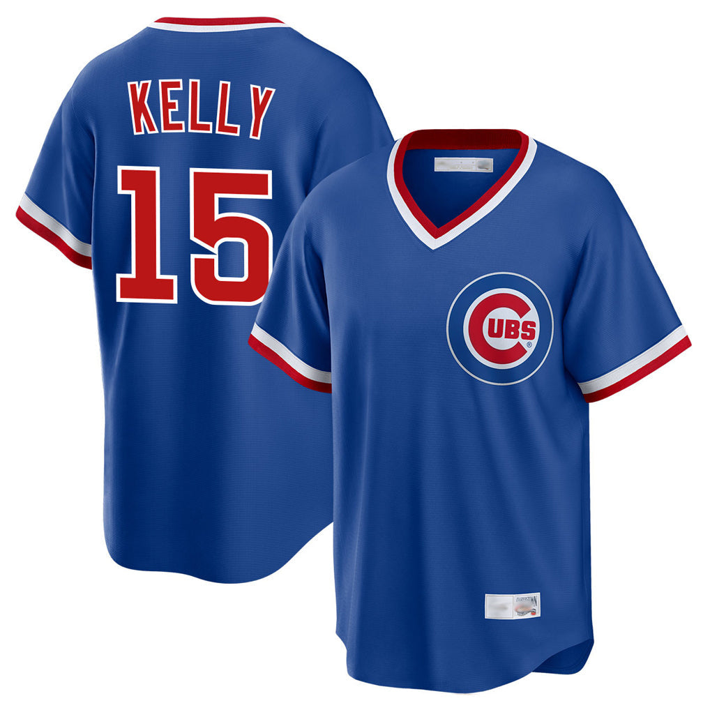Trusc C.Cubs #15 Carson Kelly Player Royal T-shirt Cooperstown Collection Limited Stitched Jerseys