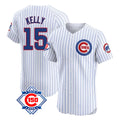 Trusc C.Cubs #15 Carson Kelly Player White 150th Anniversary Limited Elite Home Game Stitched Jerseys