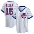 Trusc C.Cubs #15 Carson Kelly Player White T-shirt Cooperstown Collection Limited Stitched Jerseys