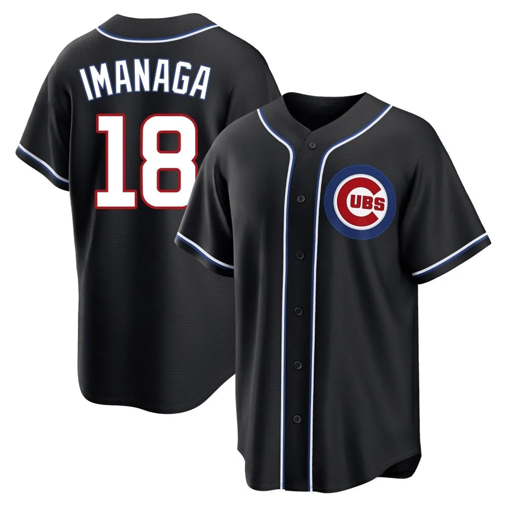 Trusc C.Cubs #18 Shota Imanaga Player Black Fashion Out Game Stitched Jerseys